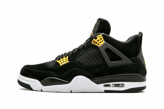 Air Jordan 4 Royalty Black/Metallic Gold-White mens 308497-032